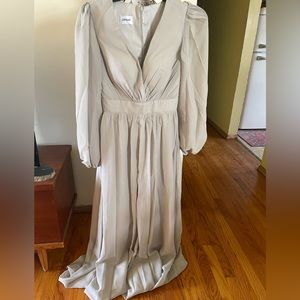 LOYELOY Formal dress with Sheer Sleeves